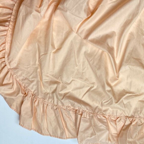 2 Custom Made Peach Curtains Pair Drapes 93" - Picture 6 of 6